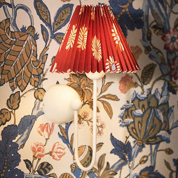 Sommer Printed Pleated Empire Shade Sconce Wall Light