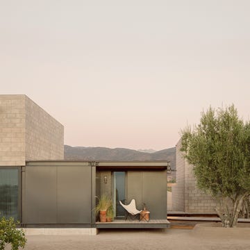 Modern residential architecture in a natural setting.