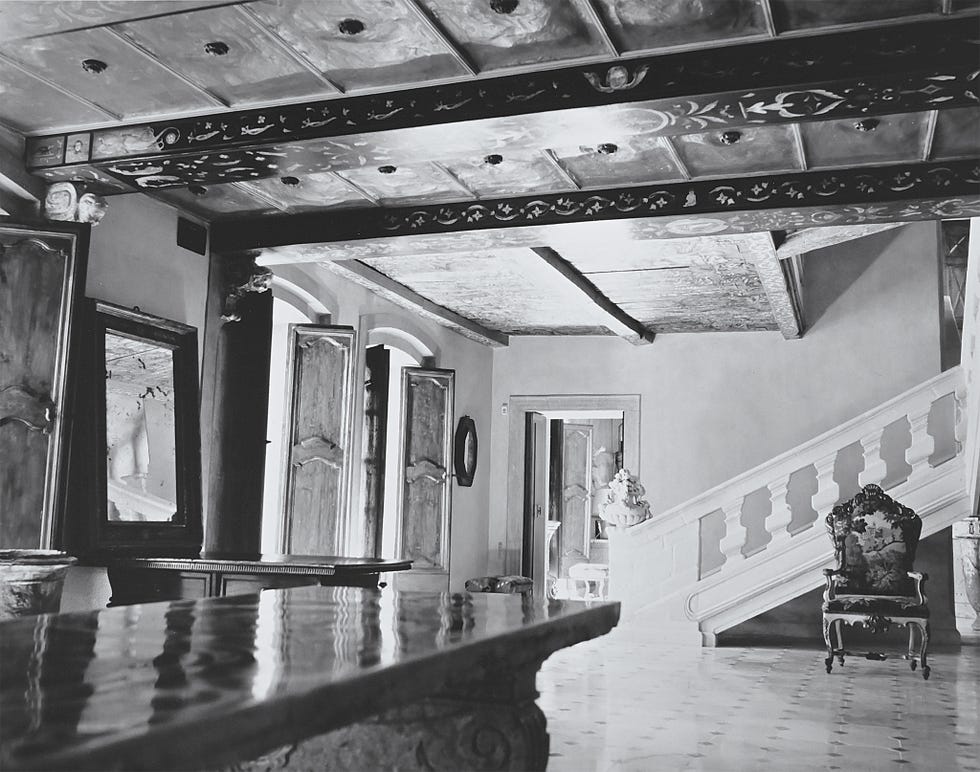 the salon of emanuel ungaro's house in france. the salon of emanuel ungaro's house in france.