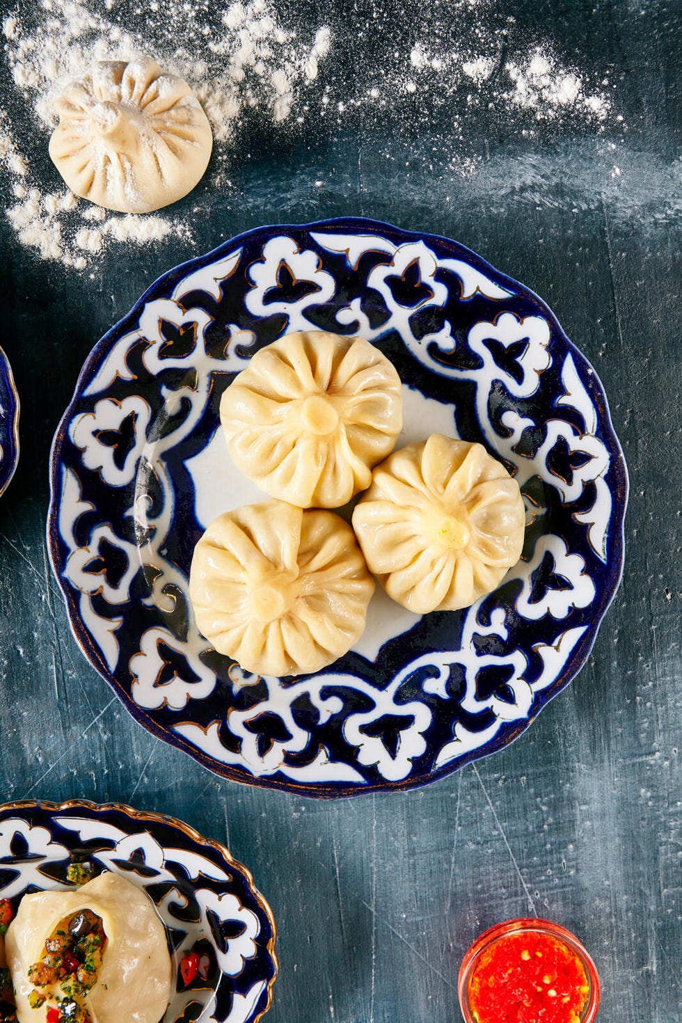 Dumplings on a plate. Dumplings on a plate.