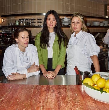 clare de boer, annie shi, and jess shadbolt of king restaurant in new york clare de boer, annie shi, and jess shadbolt of king restaurant in new york