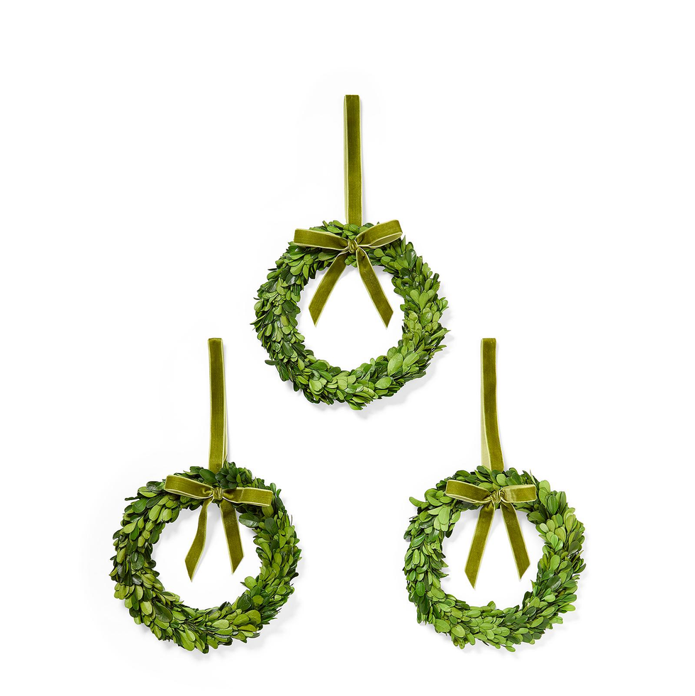 Faux Boxwood Wreath (Set of 3)